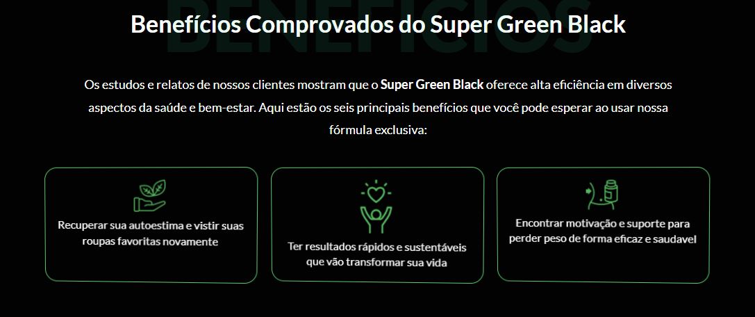 Super Green Black Funciona